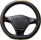 Mayco Bell Flat Bottom Steering Wheel Cover Anti-Slip,Safety,Soft,Breathable,Durable,Full Surround,Comfortable Grip Microfibe