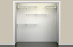 ClosetMaid ShelfTrack Wire Closet Organizer System, Adjustable from 5 to 8 Ft., with Shelves, Clothes Rods, Hardware, Durable