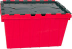Akro-Mils KeepBox 12 Gallon Storage Container, Nesting and Stackable Plastic Storage Box with Lid Attached, Organizer Tote fo