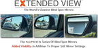 NXTGEN Custom Blind Spot Mirrors - Compatible With 2015-2020 Ford F150 13th Generation Factory Mirrors With BLIS | Extended View