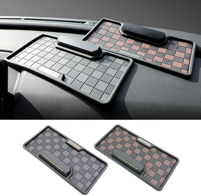 Yourkarts Anti-Slip Car Dashboard Mat for Phone, Universal Non-Slip Sticky Rubber Pad, Superior Anti-Slip Technology (Rectang