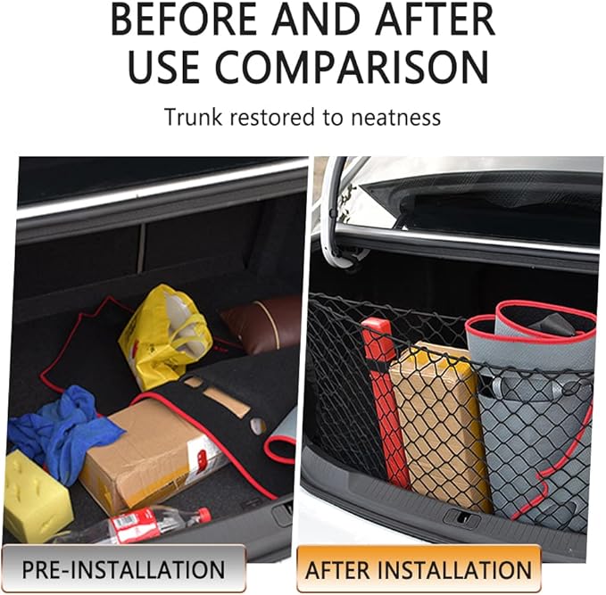 49''X16'' Truck Bed Organizer,Elastic Shrink Cargo Net Hold Many Items to Keep The Interior of Tidy,Truck Storage Fit for