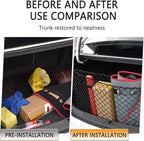49''X16'' Truck Bed Organizer,Elastic Shrink Cargo Net Hold Many Items to Keep The Interior of Tidy,Truck Storage Fit for