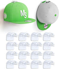 Adhesive Hat Hooks for Wall, Baseball Caps Strong Holdr, Ball Cap Hanger Wall Mount, Hat Display Rack, Hat Organizer Accessor