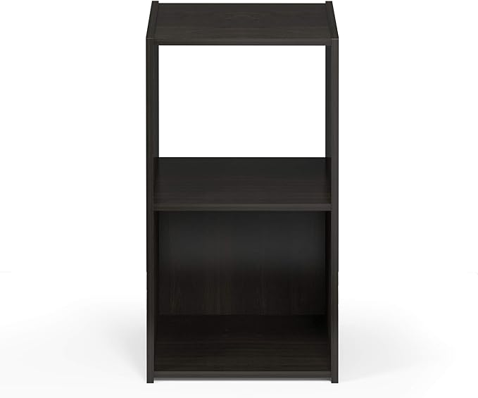 Furinno Pelli Cubic Storage Cabinet, 2x1, Espresso