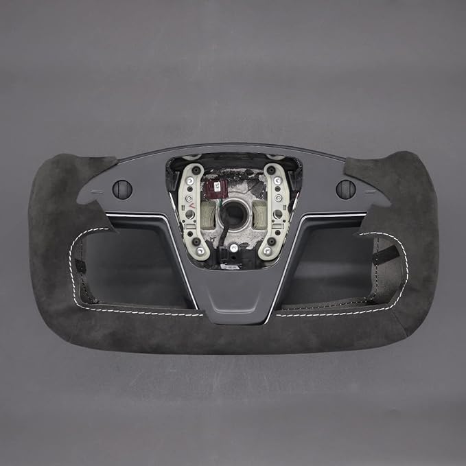 MEWANT Hand Stitched Tesla Model S Yoke Steering Wheel Cover Wrap for Tesla Model S 2021-2023 / Model X 2021-2023 Tesla Yoke Steering Wheel Accessories
