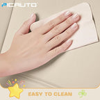 PIC AUTO Car Seat Covers, Cute Rabbit Premium Beige Leather Seat Covers, Universal Fit Front Seat Covers for Cars, Trucks, SU