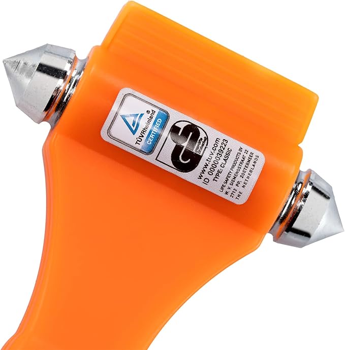 Lifehammer Brand Safety Hammer - The Original Emergency Escape and Rescue Tool with Seatbelt Cutter, Made in The Netherlands