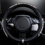 Flying Banner car Steering Wheel Cover Gel Massage Velvet Cool Warm Universal Size 15 inches SUV Truck Anti Slip Odorless Sum