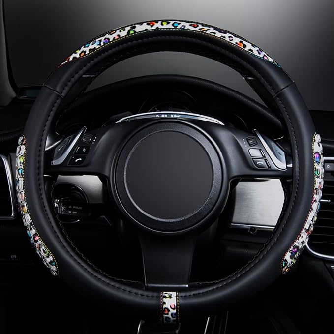 Flying Banner car Steering Wheel Cover Gel Massage Velvet Cool Warm Universal Size 15 inches SUV Truck Anti Slip Odorless Sum