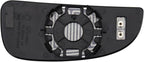 TRQ Left Lower Mirror Glass Heated Clear Driver Side Compatible with 2014-2023 Ram ProMaster 1500 2500 3500 CH1324194