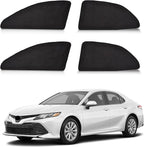 ZATOOTO Car Window Shades Custom Fit for Toyota Camry 2018-2023 4-Pack Car Window Covers with 100% UV Protection and Total Blackout Privacy Heat Insulation for Family Travel Baby and Pet Safety