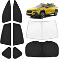 KUST Car Window Shades for Subaru Crosstrek 2024-2025 2026 Windshield Sun Shade Side Window Cover UV Block Privacy Protection Crosstrek Accessories for Camping Blackout Rear Back Full Set 8PCS