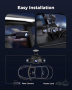 360 View 4 Channel Dash Cam Front and Rear Left Right Inside Camera for Cars, GPS and 5G Band WiFi, Night Vision, 160 Wide An