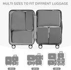 CherryNow Compression Packing Cubes, 7 Set Packing Cubes Compression, Travel Essentials, Travel Organizer for Shoes, Clothing