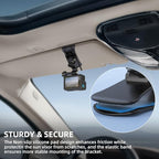 Car Sun Visor Mount VLOG/Video Holder, Quick Clip Mount for Car Sun Visor Compatible with DJI Action 6/5 Pro/ 4/3, GoPro Hero 13/12/11/10, Insta360, AKASO and More