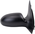 TRQ 2 Piece Driver and Passenger Side Mirror Assembly Set Manual Folding Electric Adjustment Non-Heated No Memory Textured Co