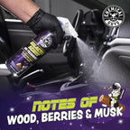 Chemical Guys Galactic Scent Air Freshener and Odor Eliminator, 16 fl oz with 3 Pack of Hanging Air Fresheners (Great for Car