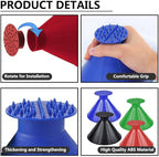 4 Pcs Ice Scrapers for Car Windshield, Magical Ice Snow Scrapers,Multifunctional Funnel Ice Scrapers for Car Windshield