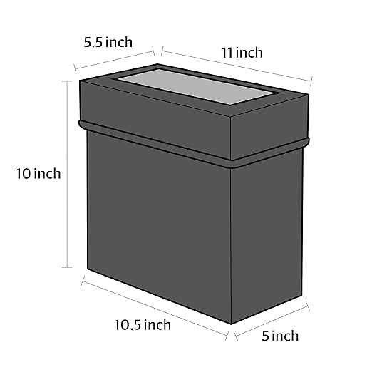 KMMOTORS Aladdin Sturdy Car Trash Can, Garbage Can, Trash Bags Included (Medium)