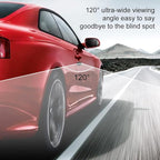 CVBS Signals Blind spot Camera Car Side View Camera IP68 Waterproof 120 Degree Wide Angle Side View Mirror kit Dark Grey