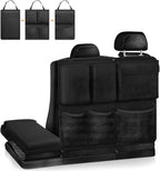 Hanging Car Trunk Organizer, Detachable Seat Back Storage Bag with Lids & 7 Large Pockets, Waterproof Space Saving Cargo