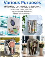 5 Packing Cubes 1 Quart Size Travel Bag TSA Approved Toiletry Bag Clear Small Purse Pouch International Long Flight Must Have