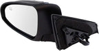 TRQ Driver & Passenger Side Power Heated Mirror Set Paint to Match with Turn Signal Compatible with 2013-2018 Toyota Avalon T