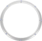 uxcell Aluminium Lazy Susan Turntable Bearing, 16 inch Round Rotating Bearing Turntable Base for Kitchen Dining Table（Base On