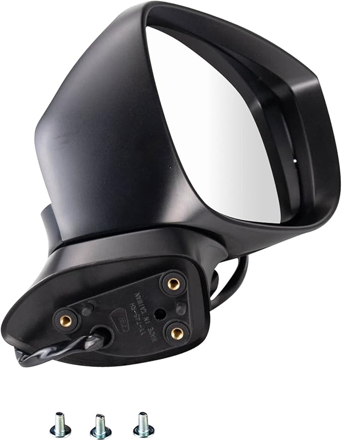 TRQ Passenger Side Mirror Assembly Power Power Folding Turn Signal Blind Spot Paint to Match Compatible with 2019-2023 Mazda CX-5