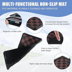 Car Anti Slip Mat Dashboard Tray Decorations Sticky Pad Multi Functional Thicken Washable Checkerboard Design with Universal 