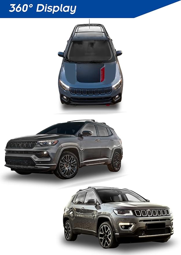 Enhanced 220 LBS Roof Racks for Jeep Compass 2018-2025, Real Aluminum Cross Bars for Kayak Snowboard Surfboard Bike Canoe Ski