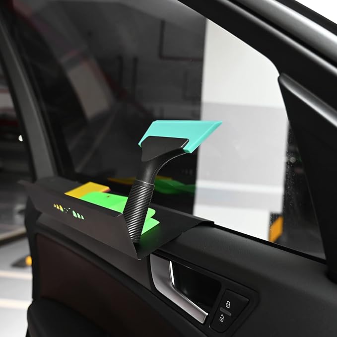 NEWISHTOOL Vehicle Window Tint Tool Speed Loader for Top & Bottom Gap Gasket Wrap Film Installation, 13-inch Loading Edge with PTFE Slide Felt and Tint Tools Placing Platform