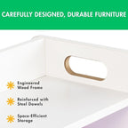 Humble Crew Toy Storage Organizer with Top Shelf and 9 Removable Bins, White/White – Toddler Bookshelf with Toy Organizer - M