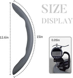 Car Steering Wheel Cover Leather Snap On 3Pcs Set Non-Slip Protector Wrap Steering Wheel Accessories 14.5-15 inch Universal G