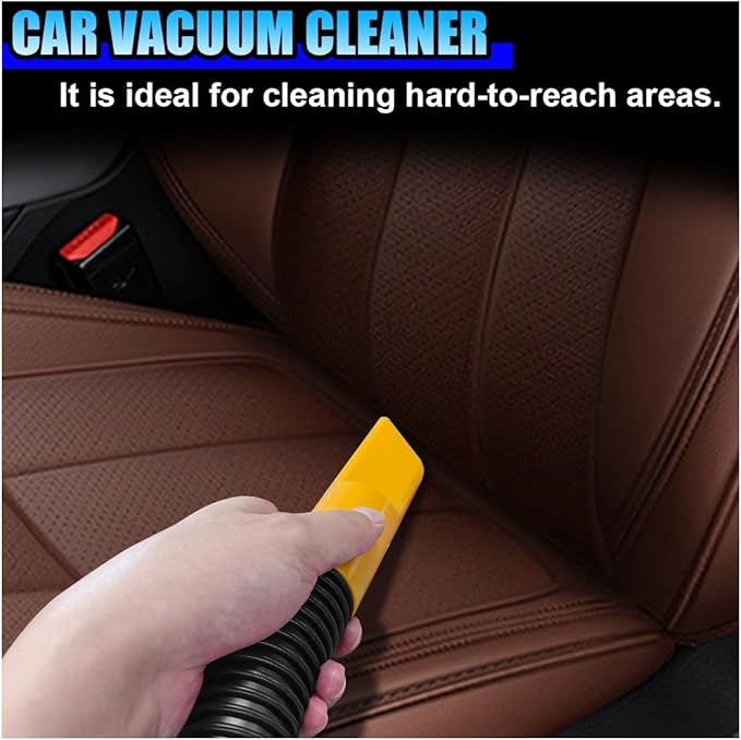 Car Vacuum Cleaner, DC 12V Multi-Purpose Automotive Wet and Dry Vacuum with 3 Nozzles, Portable Handheld Vehicle Interior Dus
