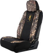 Browning Universal Front and Bench Seat Covers, Water Resistant for Car, Truck, and SUV , Pack of 2, Mossy Oak Break-Up Count