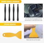 GOOACC 102Pcs Trim Removal Tool, Auto Push Pin Nylon Bumper Retainer Clip Set Fastener Terminal Remover Tool Round Handle Cro