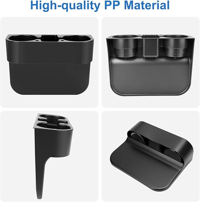 EEEKit Car Cup Holder, Car Seat Seam Wedge Cup Holder, Cell Phone Storage Organizer, Multifunction Glove Box Organizer