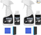 Headlight Cleaner, Headlight Restoration Kit, Automotive Headlamp Restoration Fluid Kit, Q4 Headlight Restoration, for All Ve