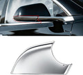 Right Rearview Mirror Cover Bracket, Compatible with Tesla Model 3 2017-2024, Side Mirror Base Cover Replacement Part, Suitable for Tesla Model 3 Accessories（Chrome）