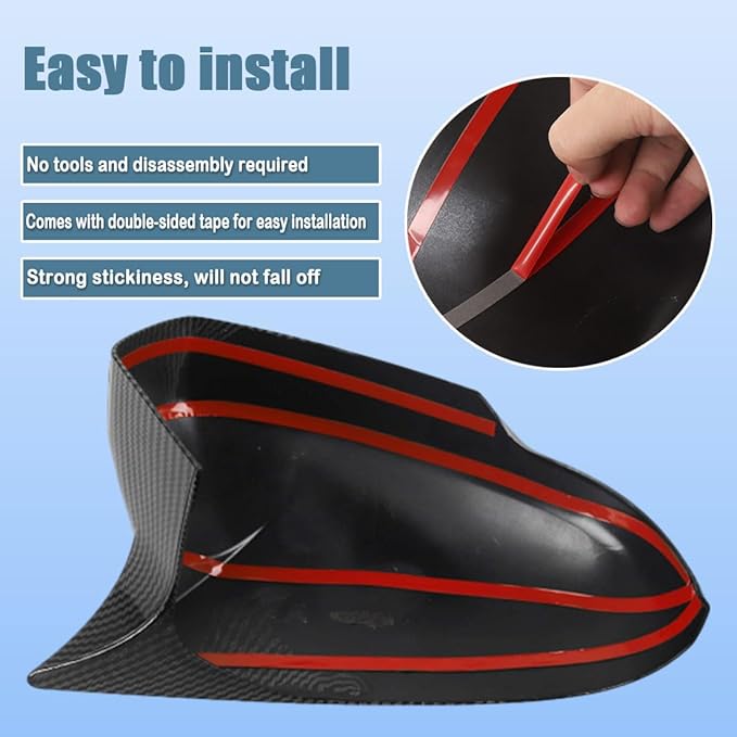 XITER Rear View Side Mirror Cover Side Mirror Cap for Honda CRV 2023 2024 2025 2026,Carbon Fiber