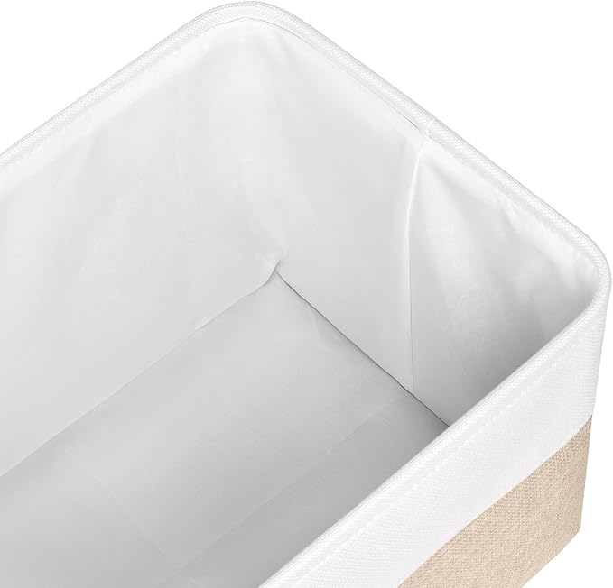 Kntiwiwo Foldable Storage Bin Collapsible Fabric Storage Basket Cube with Durable Handles Closet Organizer Bins for Organizin