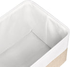 Kntiwiwo Foldable Storage Bin Collapsible Fabric Storage Basket Cube with Durable Handles Closet Organizer Bins for Organizin
