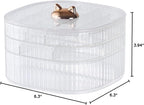 HALAFE Jewelry Box, 3-Layer Acrylic Jewelry Organizer with Cat Shape Handle, Clear Jewelry Boxes for Women Girls, Make up Org