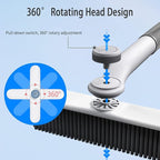 [3-in-1] Extendable Ice Scraper and Snow Brush for Car Windshield, Upgraded 360° Pivoting Brush Head with Comfortable Foam Grip - Detachable Snow Removal Tool for Truck, SUV, and Vehicle Windows