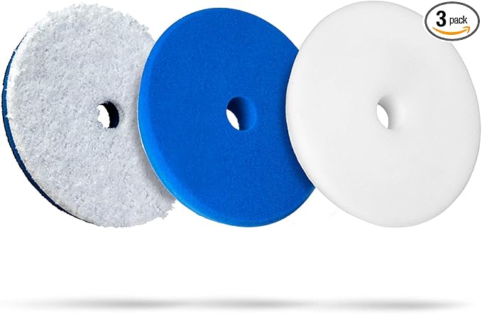 Adam's Polishes Premium Polisher Pads Bundle - Expertly Designed to Make Polishing and Paint Correction Easier and Quicker - Color Coded to Match with Recommended Polishes (6.5" Pads Bundle)