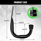 Heavy Duty Garage Storage Hooks, 12-piece Bike Hooks for Garage Wall, Utility Garage Hooks, Wall Mount J Hook for Hanging, La