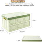 Car Trunk Organizer, Foldable Plastic Cargo Storage Box with Lid, Large Car Tool Container with Handles, Universal Automotive