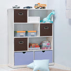 Closet Organizers Fabric Storage Bins With Lids Collapsible Cube Storages Organizer Basket With Handles,Storage Boxes for Clo